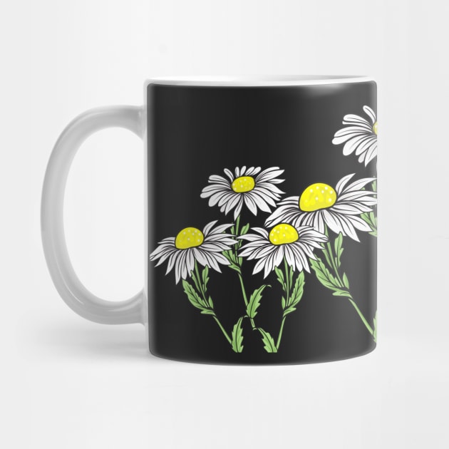 Chamomile Flowers Floral Design Artwork by Thor